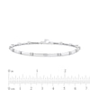 Thumbnail Image 4 of 0.75 CT. T.W. Diamond Bar Link Bracelet in Sterling Silver - 7.25”