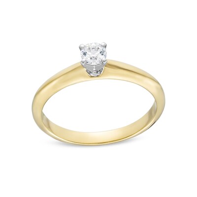 0.20 CT. Diamond Solitaire Engagement Ring in 14K Gold (J/I2