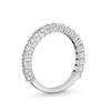 1.00 CT. T.W. Oval Certified Lab-Created Diamond Anniversary Band in 14K White Gold (F/SI2)