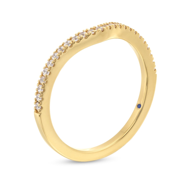 Main Image 3 of Vera Wang Love Collection 0.15 CT. T.W. Diamond Contour Anniversary Band in 14K Gold