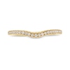 Thumbnail Image 4 of Vera Wang Love Collection 0.15 CT. T.W. Diamond Contour Anniversary Band in 14K Gold