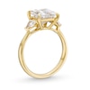 Thumbnail Image 3 of 3.50 CT. T.W. Princess and Trillion-Cut Certified Lab-Grown Diamond Three Stone Engagement Ring in 14K Gold (F/VS2)