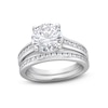 3.50 CT. T.W. Certified Lab-Created Diamond Channel-Set Bridal Set in 14K White Gold (F/VS2)