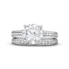 3.50 CT. T.W. Certified Lab-Created Diamond Channel-Set Bridal Set in 14K White Gold (F/VS2)
