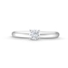 Thumbnail Image 4 of 0.30 CT. Certified Diamond Solitaire Engagement Ring in 14K White Gold (J/I2)