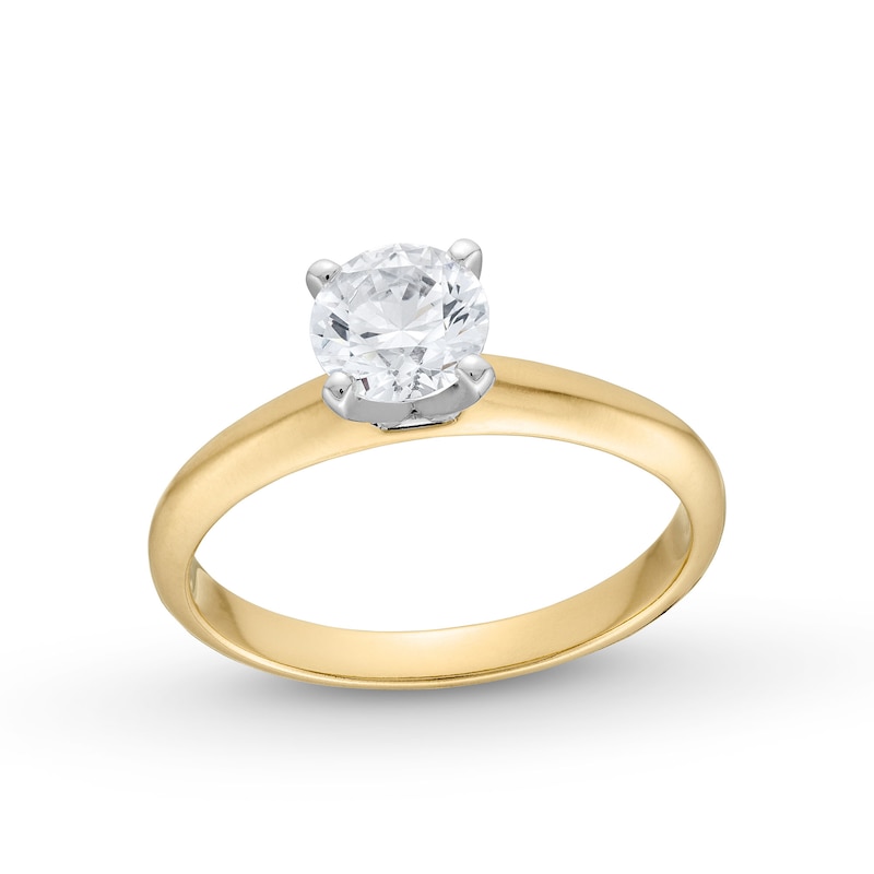 CT. Certified Diamond Solitaire Engagement Ring in 14K Gold (J/I2