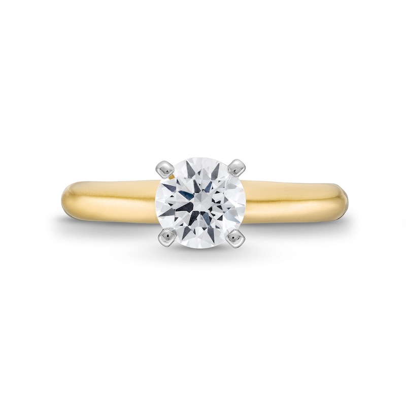 Main Image 4 of 1.00 CT. Certified Diamond Solitaire Engagement Ring in 14K Gold (J/I2)