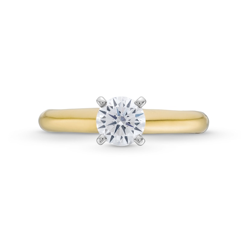 Main Image 4 of 0.70 CT. Canadian Certified Diamond Solitaire Engagement Ring in 14K Gold (J/I2)