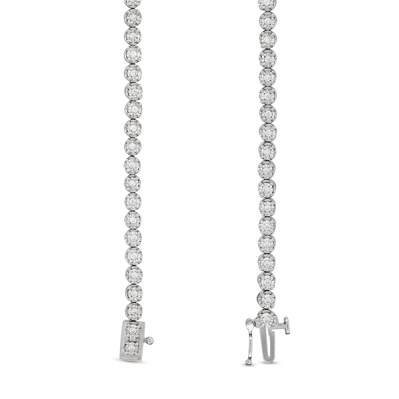 Main Image 3 of 0.50 CT. T.W. Certified Lab-Grown Diamond Bubbles Tennis Bracelet in Sterling Silver (I/SI2)