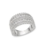 Thumbnail Image 1 of 2.00 CT. T.W. Certified Lab-Grown Diamond Multi-Row Vintage-Style Ring in Sterling Silver (I/SI2)