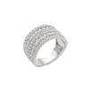 Thumbnail Image 3 of 2.00 CT. T.W. Certified Lab-Grown Diamond Multi-Row Vintage-Style Ring in Sterling Silver (I/SI2)
