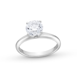 1.50 CT. Canadian Certified Diamond Solitaire Engagement Ring in 14K White Gold (J/I2)