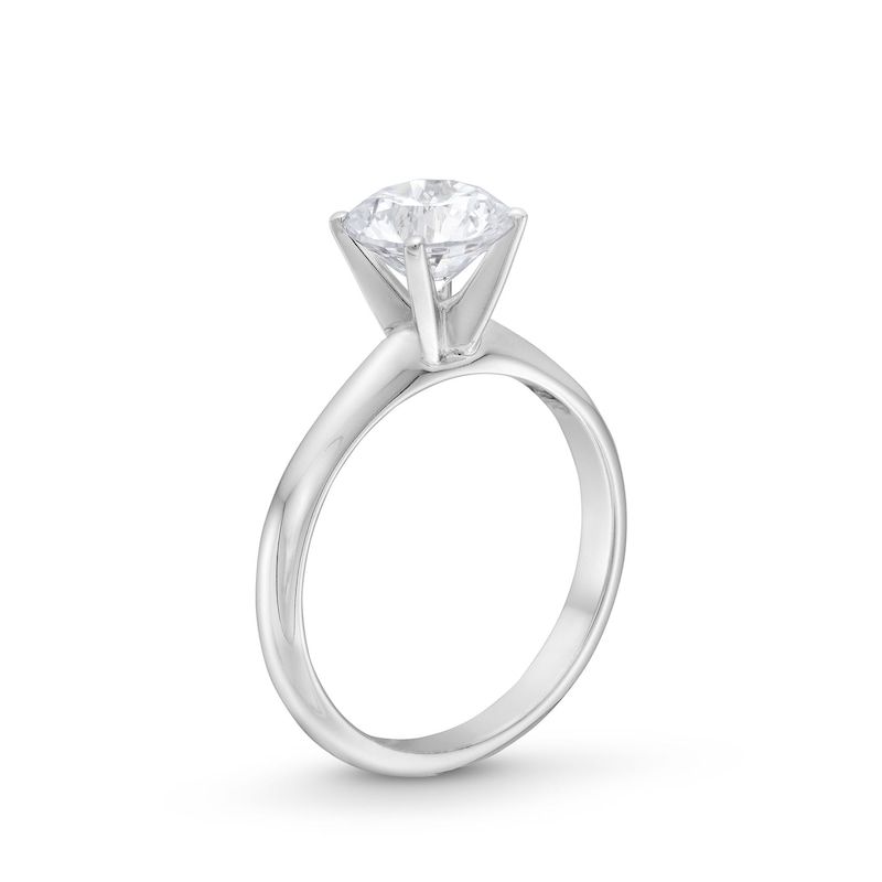 Main Image 3 of 1.50 CT. Canadian Certified Diamond Solitaire Engagement Ring in 14K White Gold (J/I2)