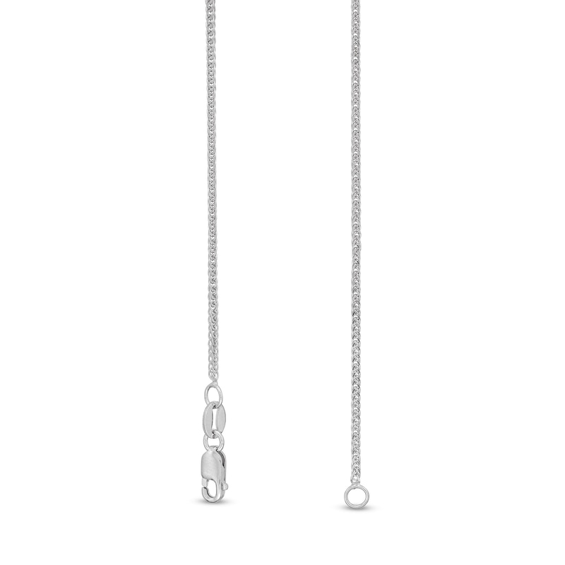 Main Image 3 of 0.9mm Diamond-Cut Wheat Chain Necklace in Solid Platinum - 18”