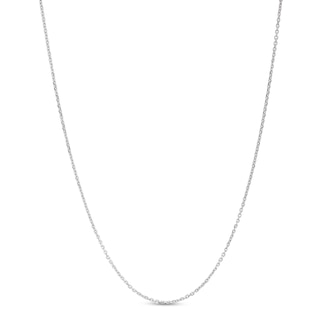 0.9mm Diamond-Cut Cable Chain Necklace in Solid Platinum