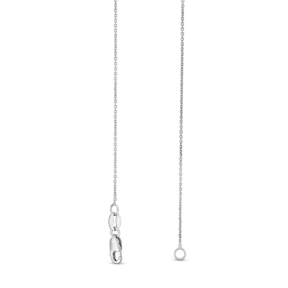 0.9mm Diamond-Cut Cable Chain Necklace in Solid Platinum