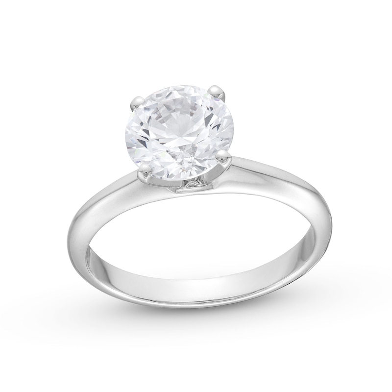 Main Image 1 of 2.00 CT. Certified Diamond Solitaire Engagement Ring in 14K White Gold (J/I2)