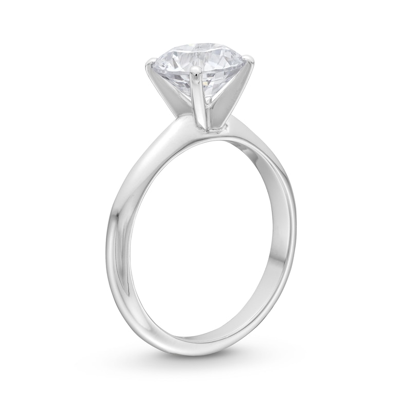 Main Image 3 of 2.00 CT. Certified Diamond Solitaire Engagement Ring in 14K White Gold (J/I2)
