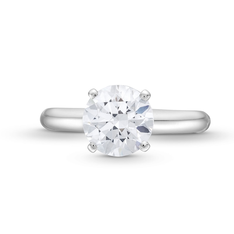 Main Image 4 of 2.00 CT. Certified Diamond Solitaire Engagement Ring in 14K White Gold (J/I2)