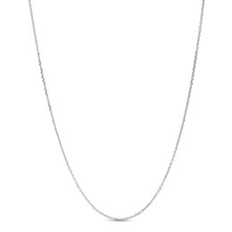 0.9mm Diamond-Cut Cable Chain Necklace in Solid Platinum - 16”