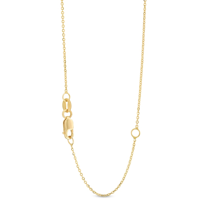 Main Image 3 of Freshwater Cultured Pearl and 0.085 CT. T.W. Diamond Cushion-Shaped Frame Pendant in 10K Gold