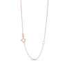 Thumbnail Image 3 of Cushion-Cut Morganite and White Lab-Created Sapphire Double Frame Pendant in Sterling Silver with 18K Rose Gold Plate