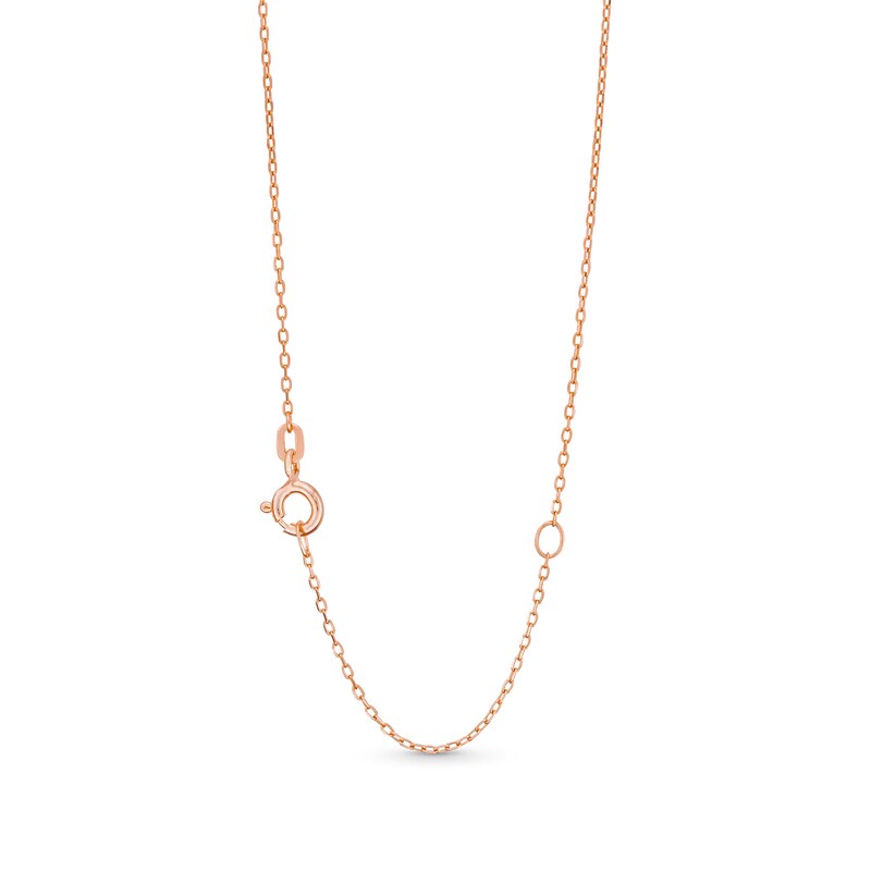 Main Image 3 of Cushion-Cut Morganite and White Lab-Created Sapphire Double Frame Pendant in Sterling Silver with 18K Rose Gold Plate