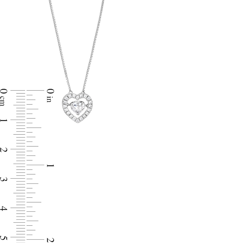 Unstoppable Love™ 0.60 CT. T.W. Certified Lab-Grown Diamond Heart Necklace in 14K White Gold (F/SI2)