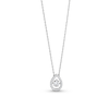 Thumbnail Image 1 of Unstoppable Love™ 0.60 CT. T.W. Certified Lab-Grown Diamond Teardrop Necklace in 14K White Gold (F/SI2)