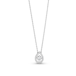 Unstoppable Love™ 0.60 CT. T.W. Certified Lab-Grown Diamond Teardrop Necklace in 14K White Gold (F/SI2)