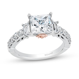 Enchanted Star Belle 2.75 CT. T.W. Princess-Cut Certified Lab-Grown Diamond Engagement Ring in 14K Two-Tone Gold