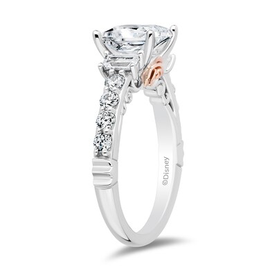 Enchanted Star Belle 2.75 CT. T.W. Princess-Cut Certified Lab-Created Diamond Engagement Ring in 14K Two-Tone Gold