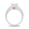 Thumbnail Image 3 of Enchanted Star Belle 2.75 CT. T.W. Princess-Cut Certified Lab-Grown Diamond Engagement Ring in 14K Two-Tone Gold