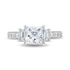 Thumbnail Image 4 of Enchanted Star Belle 2.75 CT. T.W. Princess-Cut Certified Lab-Grown Diamond Engagement Ring in 14K Two-Tone Gold