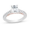 Thumbnail Image 1 of Enchanted Star Aurora 2.00 CT. T.W. Emerald-Cut Certified Lab-Grown Diamond Engagement Ring in 14K Two-Tone Gold