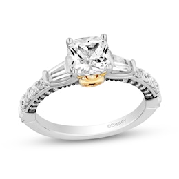 Enchanted Star Villains Evil Queen 2.20 CT. T.W. Cushion Certified Lab-Grown Diamond Engagement Ring in Two-Tone Gold