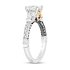 Thumbnail Image 2 of Enchanted Star Villains Evil Queen 2.20 CT. T.W. Cushion Certified Lab-Grown Diamond Engagement Ring in Two-Tone Gold