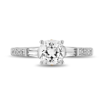 Enchanted Star Villains Evil Queen 2.20 CT. T.W. Cushion Certified Lab-Created Diamond Engagement Ring in Two-Tone Gold