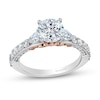 Thumbnail Image 1 of Enchanted Star Ariel 2.40 CT. T.W. Pear and Round Certified Lab-Grown Diamond Engagement Ring in 14K White Gold