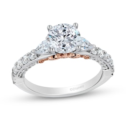 Enchanted Star Ariel 2.40 CT. T.W. Pear and Round Certified Lab-Grown Diamond Engagement Ring in 14K White Gold