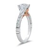 Thumbnail Image 2 of Enchanted Star Ariel 2.40 CT. T.W. Pear and Round Certified Lab-Grown Diamond Engagement Ring in 14K White Gold