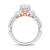 Thumbnail Image 3 of Enchanted Star Ariel 2.40 CT. T.W. Pear and Round Certified Lab-Grown Diamond Engagement Ring in 14K White Gold