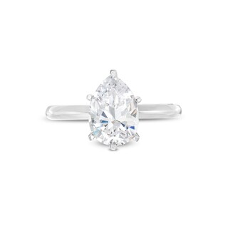 1.50 CT. Pear-Shaped Certified Lab-Created Diamond Solitaire Engagement Ring in 14K White Gold (F/VS2)