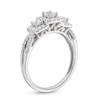 Thumbnail Image 3 of 0.50 CT. T.W. Princess-Cut Diamond Frame Split Shank Past Present Future® Engagement Ring in 10K White Gold
