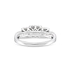 Thumbnail Image 5 of 0.50 CT. T.W. Princess-Cut Diamond Frame Split Shank Past Present Future® Engagement Ring in 10K White Gold