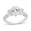 Thumbnail Image 1 of Enchanted Star Cinderella 2.75 CT. T.W. Oval Certified Lab-Grown Diamond Engagement Ring in 14K White Gold (F/VS2)