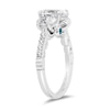 Thumbnail Image 2 of Enchanted Star Cinderella 2.75 CT. T.W. Oval Certified Lab-Grown Diamond Engagement Ring in 14K White Gold (F/VS2)
