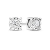 Thumbnail Image 1 of 0.38 CT. T.W. Diamond Miracle Frame Solitaire Stud Earrings in 10K White Gold (J/I3)