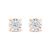 Thumbnail Image 2 of 0.38 CT. T.W. Diamond Miracle Frame Solitaire Stud Earrings in 10K Rose Gold (J/I3)