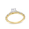 Thumbnail Image 1 of 0.75 CT. T.W. Diamond "XO" Alternating Shank Engagement Ring in 10K Gold